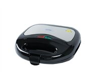 Sandwichtoaster, Edelstahl, 750 W (schwarz)