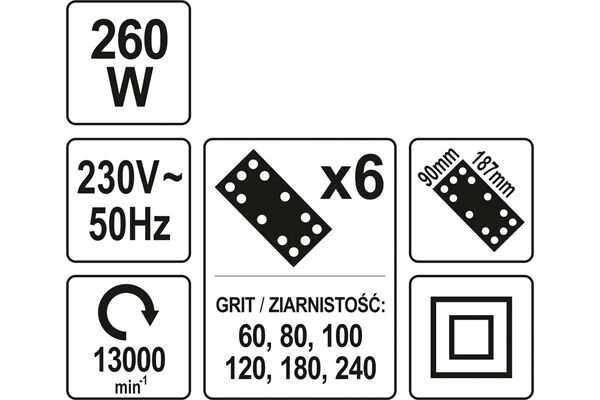  Schwingschleifer, 260 W