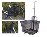 Filmer Fahrradkorb-Trolley, 30 L (schwarz)