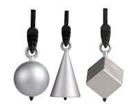 Kaiman Tischdeckenbeschwerer Kunststoff, 4 St. (silber)