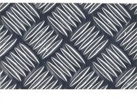Kaiman Klebefolie, PVC, 200x45 cm, Alu-Optik Riffelblech