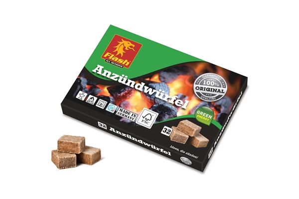  Flash Anzündwürfel, 32 Würfel, geschnitten