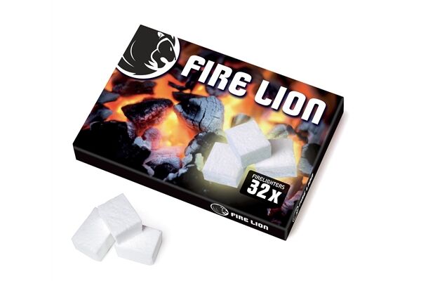  Fire Lion Anzündwürfel, 32 Würfel, geschnitten