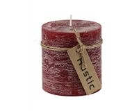 Kerze Rustic, Ø 7cm x H 7,5cm (bordeaux)