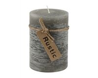 Kerze Rustic, Ø 7 x 10 cm (grau)