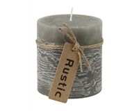 Kerze Rustic, Ø 7 x 7,5 cm (grau)