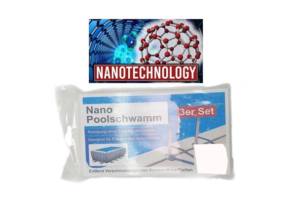  3 tlg. Poolschwamm Nano Set, 11 x 6,5 x 2 cm