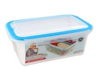 Lunch-Dose mit Einleger, 2 L, 10x24x15cm, 2 tlg. (transparent)