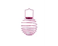 LED Spiral Laterne, 12 cm, 2 St. (pink)