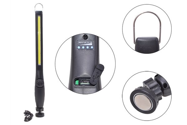 Filmer Werkstatt-Handlampe, ABS, 375x40x35 mm