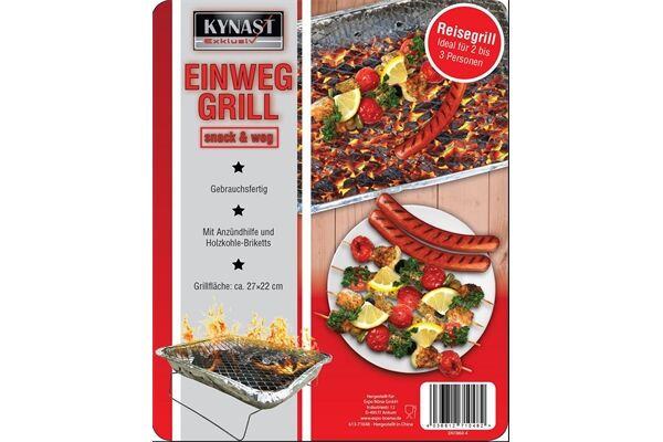  Kynast Einweggrill, 27 x 22 cm