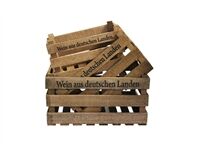 Wein-/Holzkisten Set, 40 x 26 x 21 cm, 3 tlg.