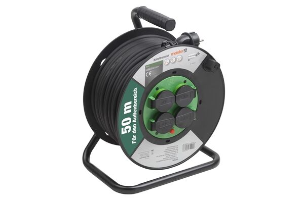  Kabeltrommel, 50 m, H05RR, IP44