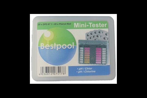  Bestpool, Mini-Tester, pH-Wert+Chlor, 40 St.