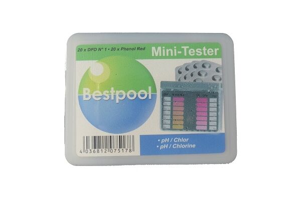  Bestpool, Mini-Tester, pH-Wert+Chlor, 40 St.
