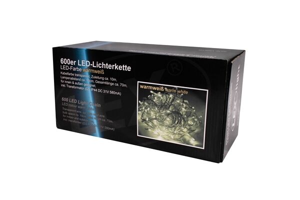  Lichterkette LED, WW, 60 m