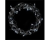 Metallkranz Grobmaschig, 40 LEDs KW, Ø 30 cm