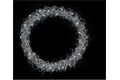  Metallkranz Grobmaschig, 40 LEDs WW, Ø 30 cm