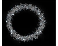Metallkranz Grobmaschig, 40 LEDs WW, Ø 30 cm