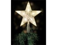 Weihnachtsbaum Spitze Stern, 20 LEDs, 18 x 22 cm