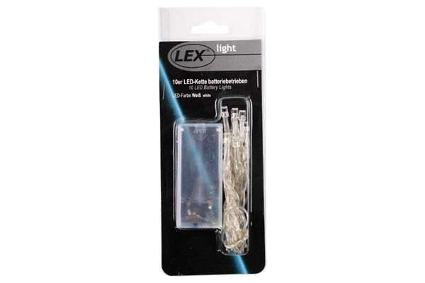  Lichterkette 10 LEDs, mit Batterie, 1,55 m, KW