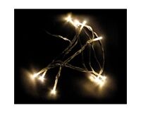 Lichterkette, Batterie, 10 LEDs, WW, 1,2 m