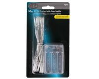 Lichterkette, Batterie, 30 LEDs, WW, 3,2 m