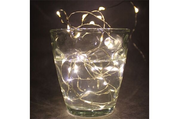  Micro-LED Drahtlichterkette, 40 LEDs, 210 cm