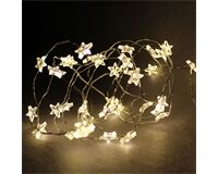 Sternförmige Lichterkette, 40 LEDs, 2 m, WW