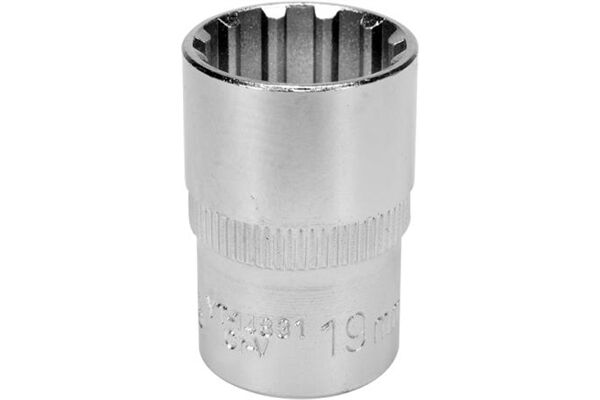  Steckschlüssel Spline 1/2", SW 19 mm