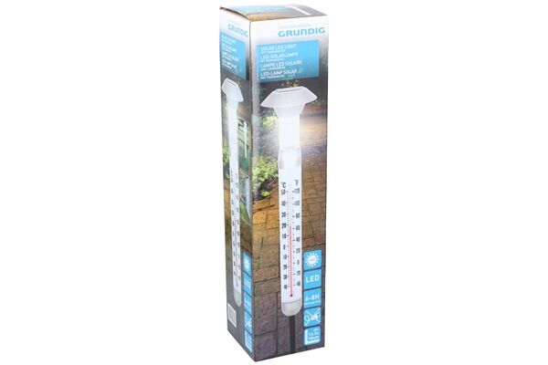  LED Solarlampe & Thermometer, PP