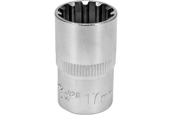  Steckschlüssel Spline 1/2", SW 17 mm