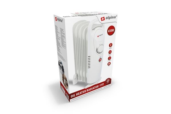  Ölheizung, 650 W, 5 Lamellen