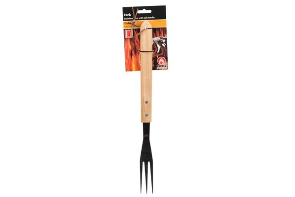  Grill-Gabel, Eiche/Edelstahl