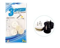 Filzgleiter, dreipunkt Nagel (weiß)