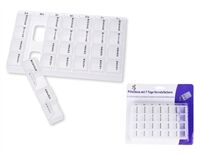 Pillen Box, 7 Tage, 4 Tageszeiten (transparent)