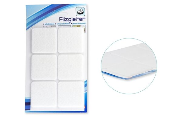  Moebel-/Filzgleiter, quadrat, 5 cm