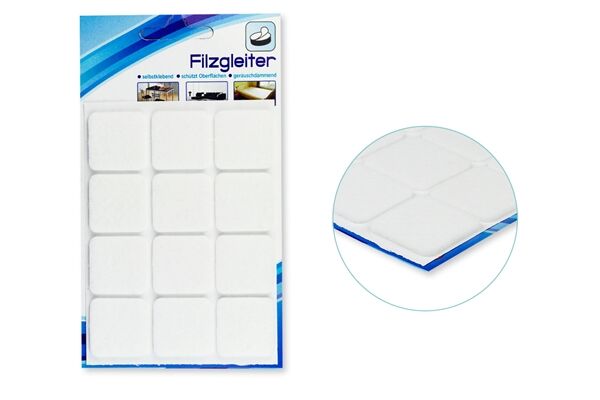  Moebel-/Filzgleiter, quadrat, 3,5 cm