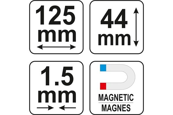  Konturenlehre, 125 mm