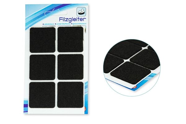  Moebel-/Filzgleiter, quadrat, 5 cm