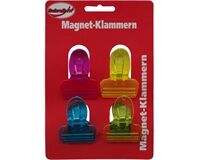 Magnetklammern, 4er Pack (bunt)