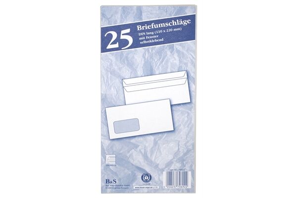  Briefumschlag DlN lang, 25er Pack