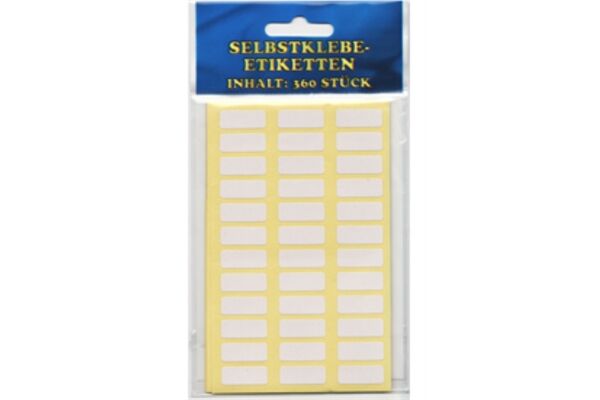  Etiketten 20x8 mm, 360er Beutel