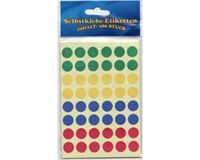 Etiketten Bunt Rund 12 mm, 480er Beutel (bunt)