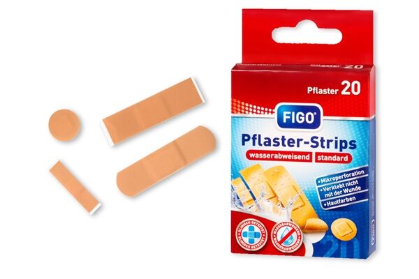  Wundpflaster, standard, 4 Größen, 20er-Set