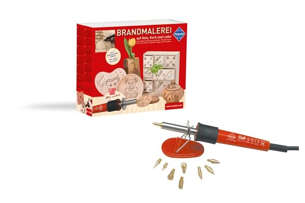  Bastelset Brandmalerei (Holz, Kork, Leder)