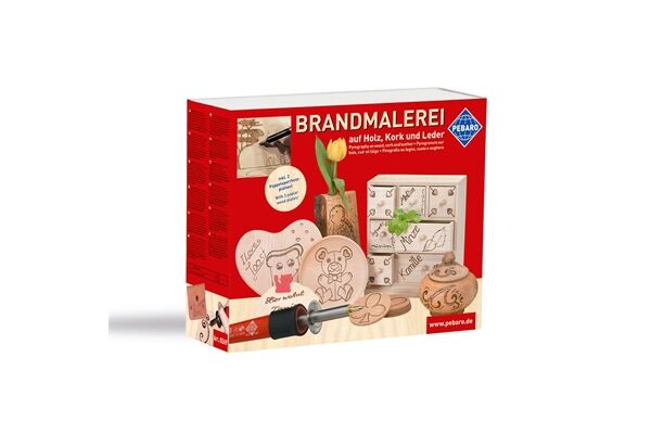  Bastelset Brandmalerei (Holz, Kork, Leder)