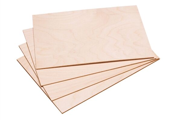  Laubsäge-Sperrholzplatten, 4 Stück, DIN A4