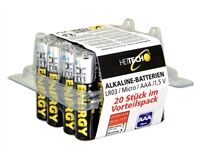 Alkaline-Batterien, AAA, LR03, 20 St.