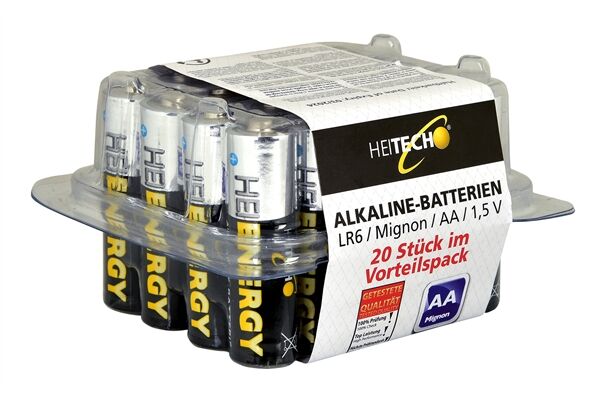  Alkaline-Batterien, AA, LR06, 1,5 V, 20 St.